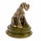 Статуэтка собака "Ризеншнауцер" из бронзы на подставке