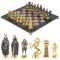 Шахматы подарочные "Викинги" с бронзовыми фигурами 40х40 см