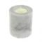 Свеча круглая из мрамора 6х6х7 см