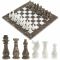 Шахматы сувенирные "Битва" камень мрамор ракушечник 25х25 см