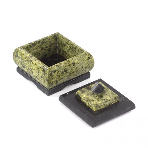 Шкатулка для украшений змеевик 8х8х7 см 112076