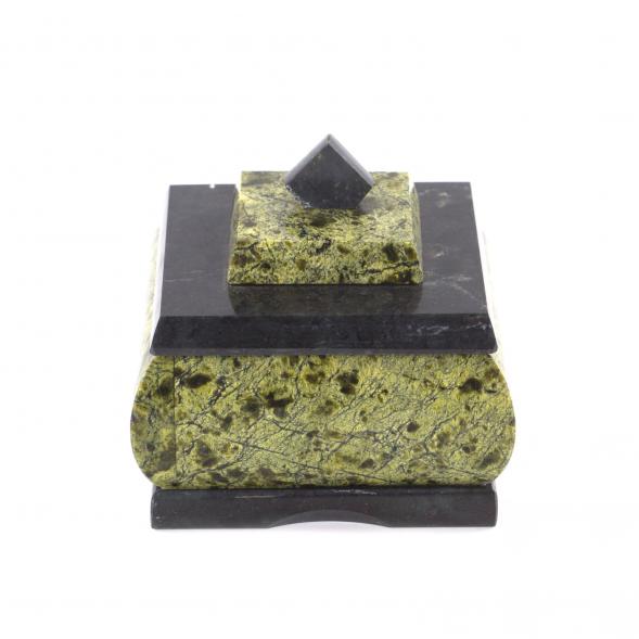 Шкатулка для украшений змеевик 8х8х7 см 112076