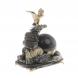 Композиция &amp;quot;Кречет на скале&amp;quot; с шаром змеевик бронза 124309
