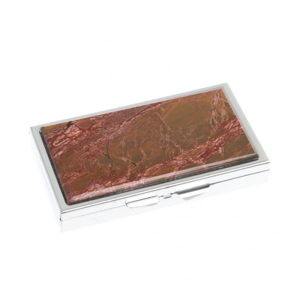 Таблетница на 7 отделений камень яшма серебристая 126728