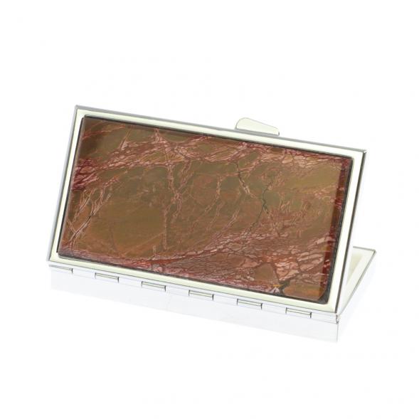 Таблетница на 7 отделений камень яшма серебристая 126728