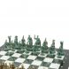 Шахматы &amp;quot;Римские войны&amp;quot; фигуры бронза / патина 44х44 см мрамор змеевик 128382