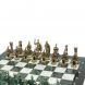 Шахматы &amp;quot;Римские войны&amp;quot; фигуры бронза / патина 44х44 см мрамор змеевик 128382