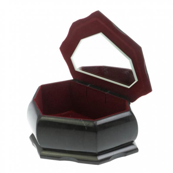 Шкатулка &amp;quot;Ракушка&amp;quot; камень змеевик / серый мрамор 14х10х9 см 128532