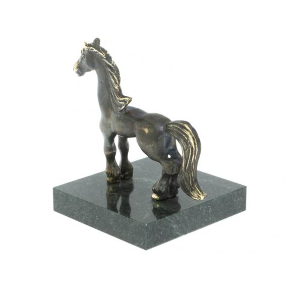 Статуэтка из бронзы &amp;quot;Лошадка&amp;quot; на шабровском змеевике 128669