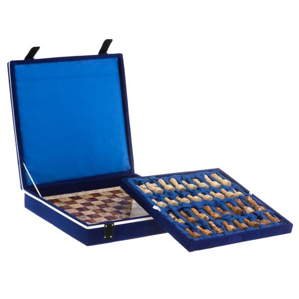 Шахматы &amp;quot;Узоры&amp;quot; доска 30х30 см оникс ракушечник 123541