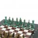 Шахматы &amp;quot;Рыцари&amp;quot; фигуры бронза / патина 28х28 см из лемезита и мрамора 128217