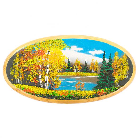 Панно овальное &amp;quot;Осень&amp;quot; 42х22 см 120502