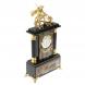 Каменные часы с бронзовым литьем &amp;quot;Георгий Победоносец&amp;quot; офиокальцит 121839