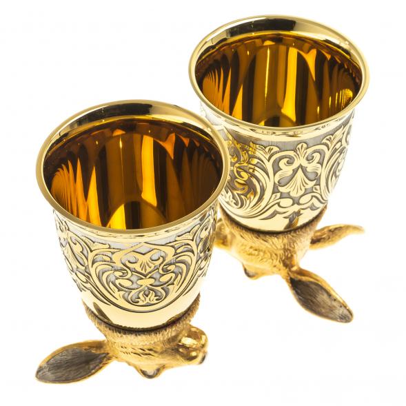 Стопки перевертыши &amp;quot;Заяц&amp;quot; 70 мл 2 шт Златоуст 123636