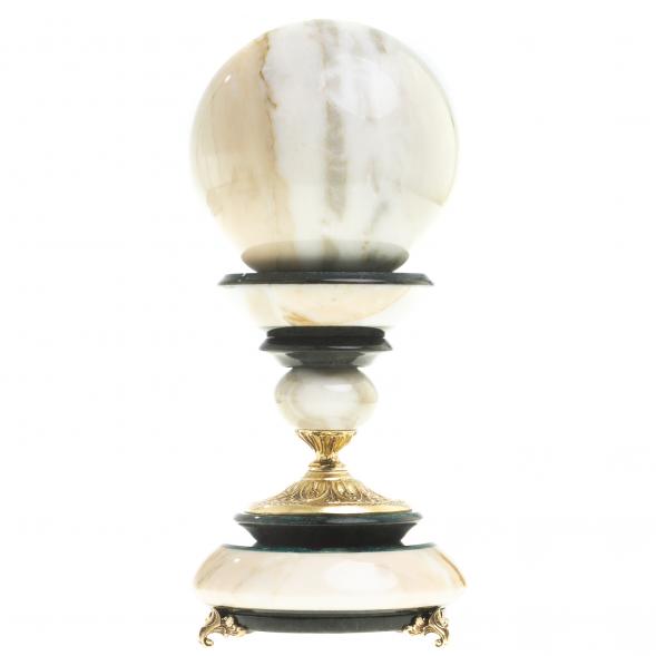 Сувенир шар антистресс &amp;quot;Слон&amp;quot; мрамор, змеевик, бронза 123891