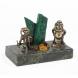 Сувенирная статуэтка фигурки &amp;quot;Гномы рудокопы&amp;quot; бронза камень змеевик