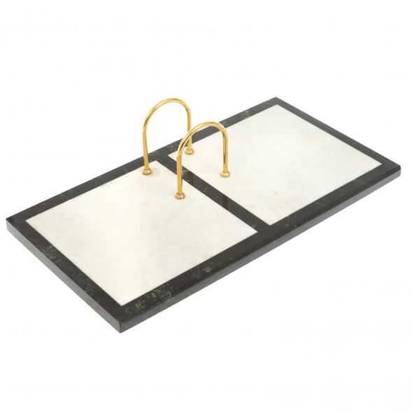 Подставка под календарь из белого мрамора 120408