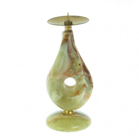 Подсвечник из оникса 5х5х11 см (2х5) 128827