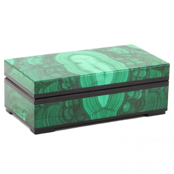 Шкатулка из малахита 9,5х5х3,5 см 120475