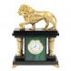 Часы &amp;quot;Лев с шаром&amp;quot; из малахита 129279