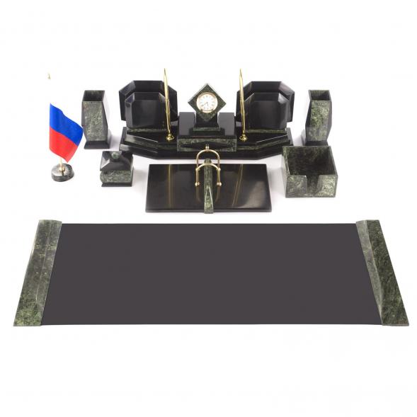 Настольный набор для руководителя из змеевика 121113