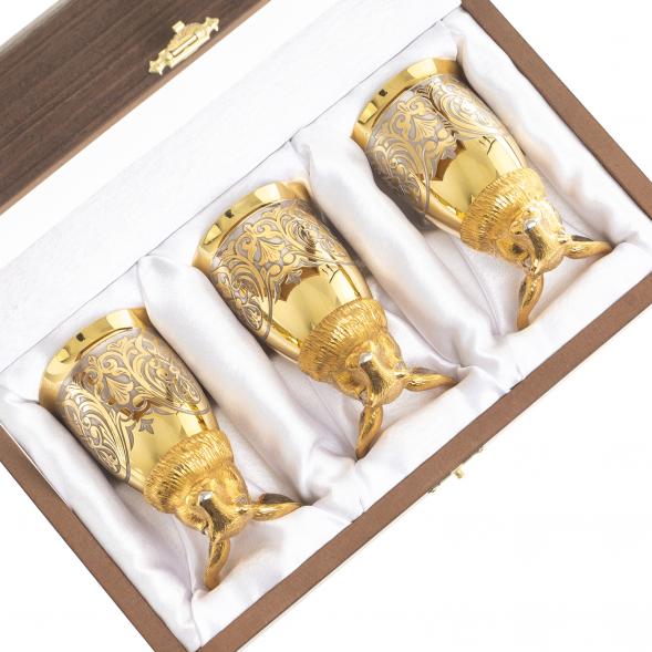 Стопки перевертыши &amp;quot;Заяц&amp;quot; 70 мл 3 шт Златоуст 123637