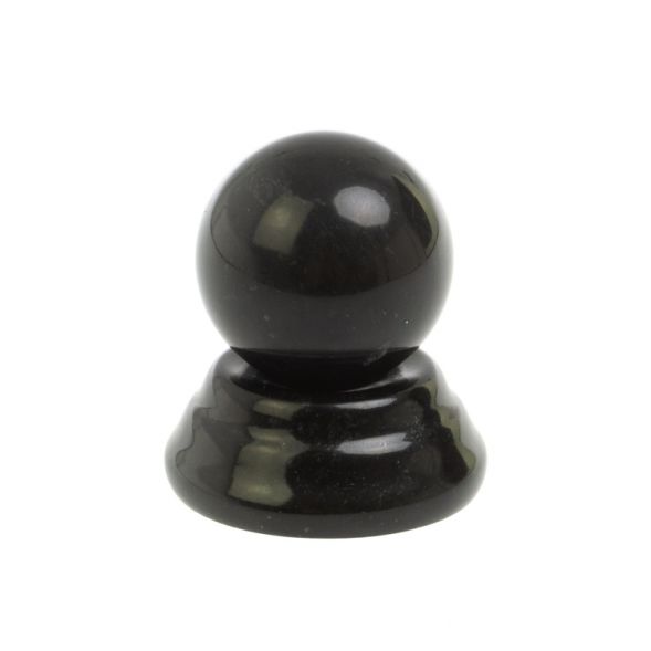 Подставка под шар из черного змеевика 5х5х2 см 127593