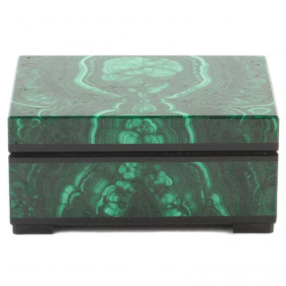 Шкатулка из малахита 7,5х5,5х3,5 см 120476