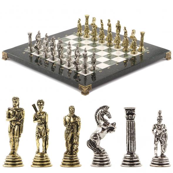 Шахматы &amp;quot;Греко-Римская война&amp;quot; 32х32 см офиокальцит мрамор 120801