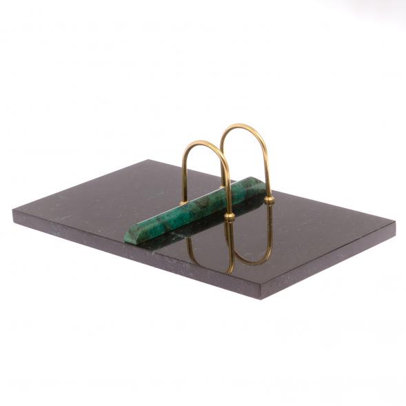 Подставка под календарь камень змеевик 125448