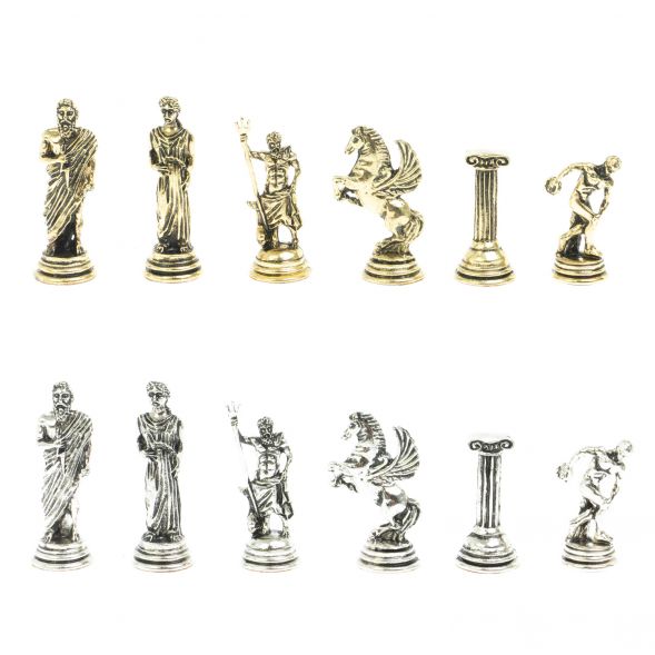 Шахматы &amp;quot;Олимпийские игры&amp;quot; 28х28 см из змеевика и мрамора 128220