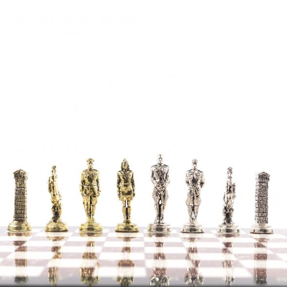 Настольные шахматы &amp;quot;Великая Отечественная война&amp;quot; доска 44х44 см креноид мрамор 121404