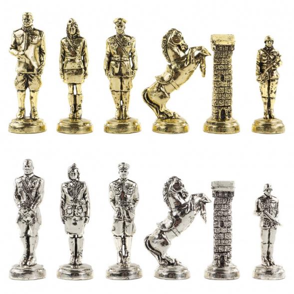 Настольные шахматы &amp;quot;Великая Отечественная война&amp;quot; доска 44х44 см креноид мрамор 121404