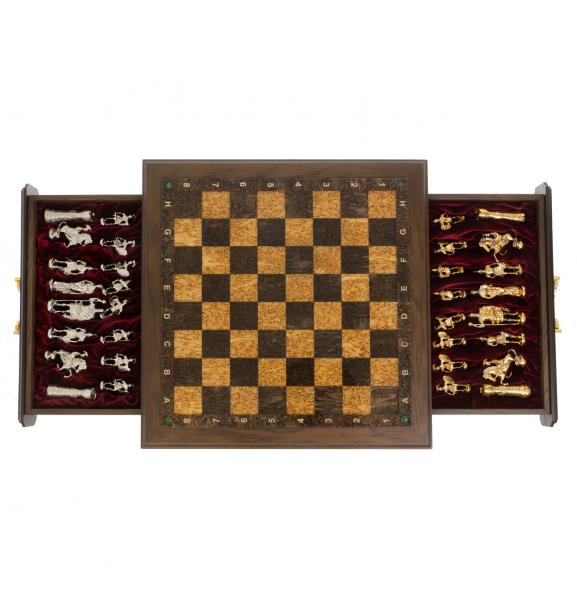 Шахматный ларец &amp;quot;Римские&amp;quot; карельская береза, бук 129755