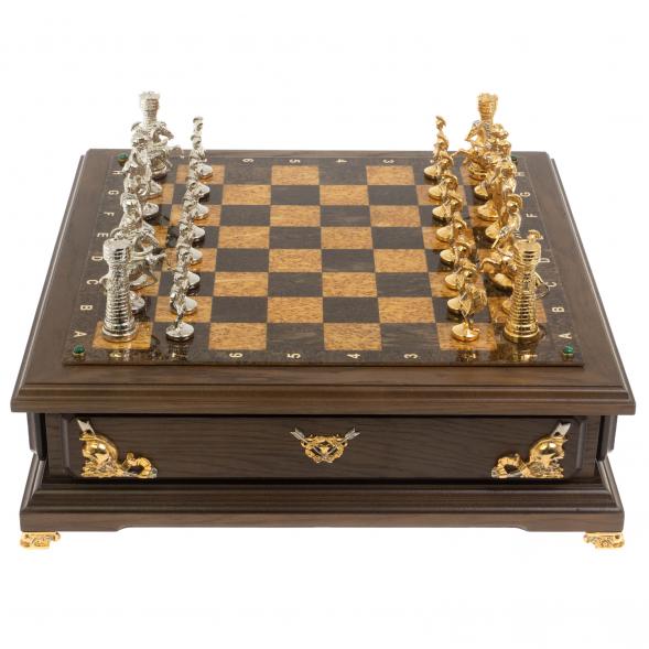 Шахматный ларец &amp;quot;Римские&amp;quot; карельская береза, бук 129755