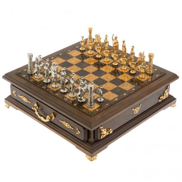 Шахматный ларец &amp;quot;Римские&amp;quot; карельская береза, бук 129755