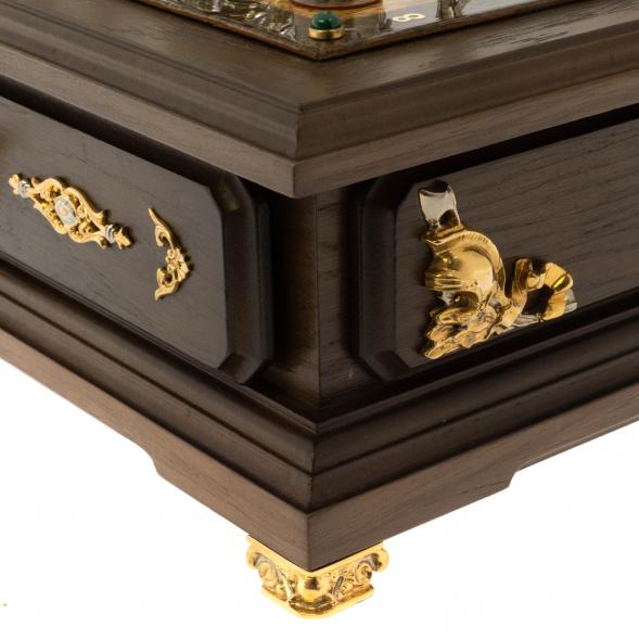 Шахматный ларец &amp;quot;Римские&amp;quot; карельская береза, бук 129755