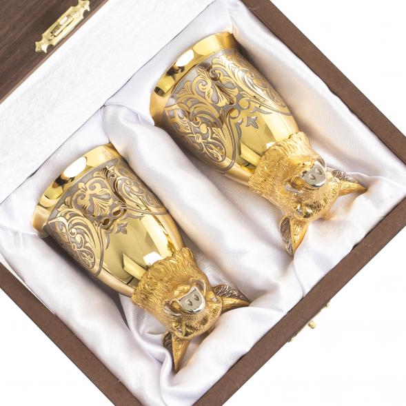 Стопки перевертыши &amp;quot;Кабан&amp;quot; 70 мл 2 шт Златоуст 123639