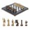 Шахматный набор "Римляне" доска 28х28 см мрамор фигуры цвет бронза-золото