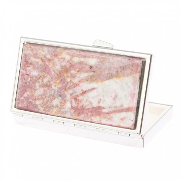 Таблетница на 7 отделений камень турмалин цвет серебро 126508