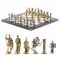 Сувенирные шахматы  "Римские воины" доска 44х44 см камень креноид