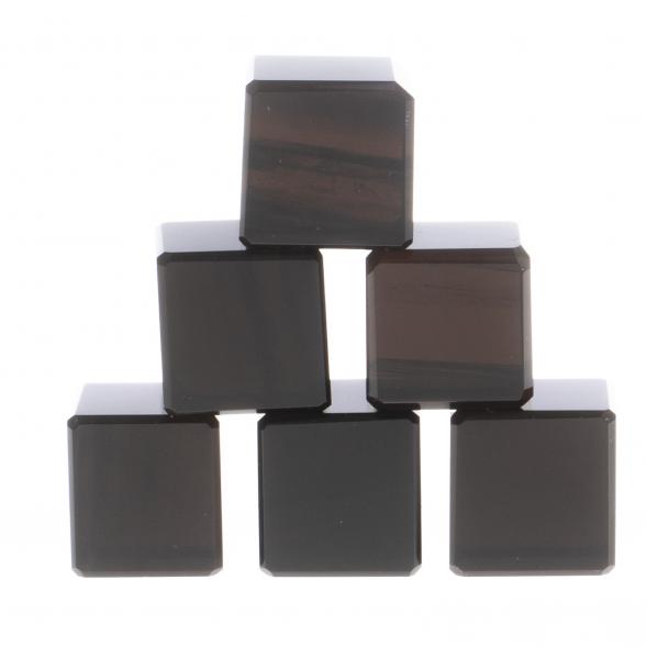 Камни для виски 6 кубиков из черного обсидиана 124397