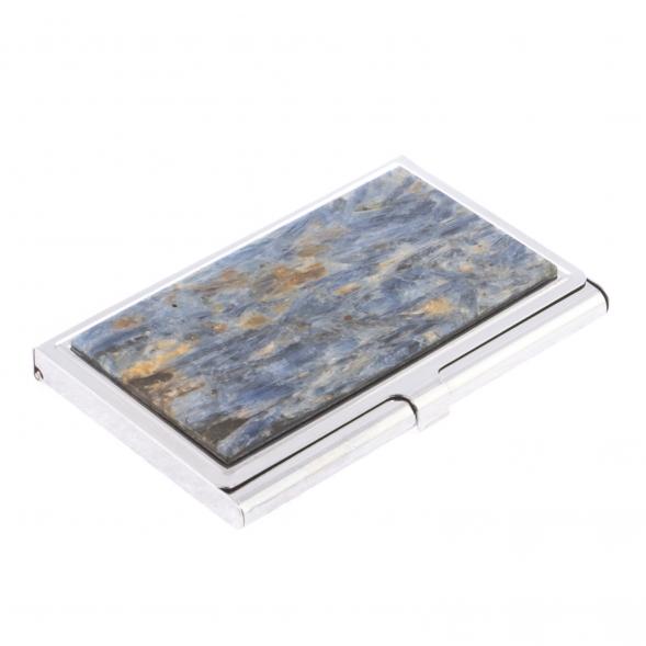 Визитница карманная из камня кианит 124623