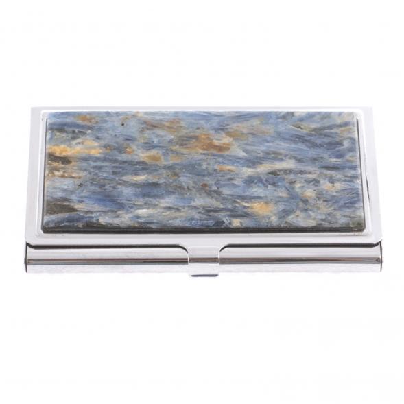 Визитница карманная из камня кианит 124623