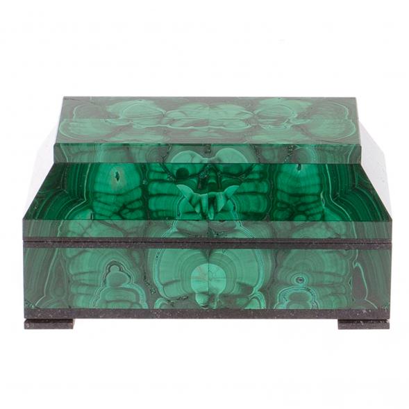 Ларец из малахита &amp;quot;Загадка&amp;quot; 14х9х7 см 125450
