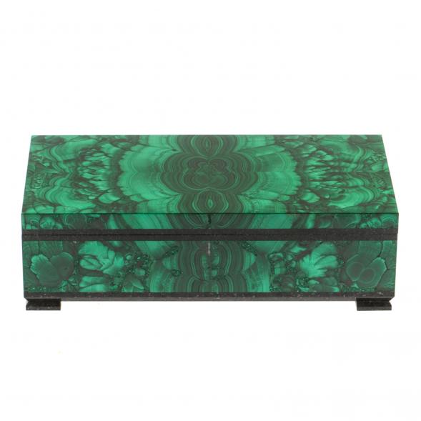 Шкатулка &amp;quot;Купюрница&amp;quot; из малахита 19х10х5,5 см / шкатулка для хранения денег / малахитовая шкатулка