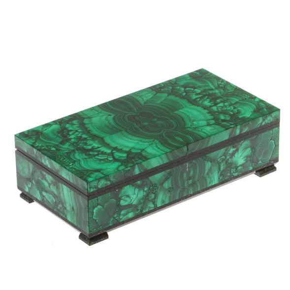 Шкатулка &amp;quot;Купюрница&amp;quot; из малахита 19х10х5,5 см / шкатулка для хранения денег / малахитовая шкатулка