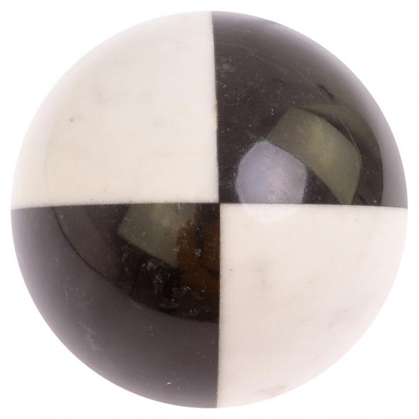 Шар из черного и белого мрамора 9,5 126351