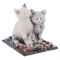 Сувенир "Две кошки" из мрамолита