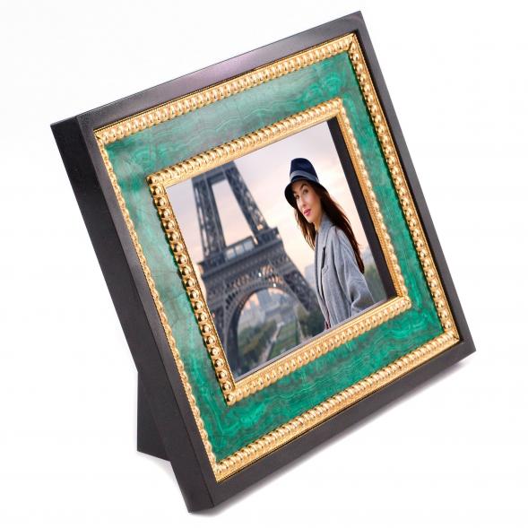 Рамка для фото из малахита 15х10 см 120272